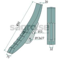 Skrspets Maschio 450mm - R17622980