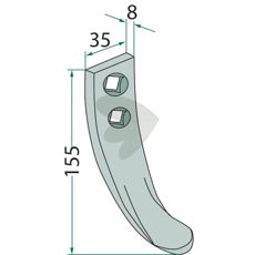 Skr Fiona, Nordsten, Stegsted 155X35mm 10400