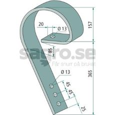 Pinne HE-VA/Doublet- Record m.fl. 365mm hl 13mm