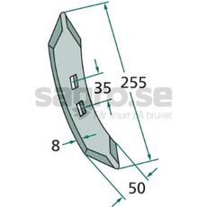 Skr Radie = 235 M10x40 255X50mm Kuhn/Huard