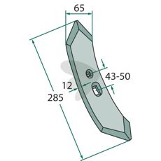 Skr 65X285X12 43-50mm