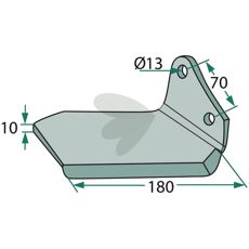 Vingskr "Delta Flex 180mm hl 13mm 7204027031