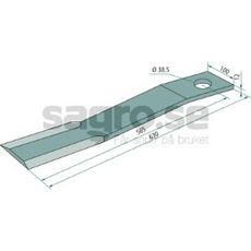 Slagkniv Schulte m.fl. 100X630mm hl 38,5 mm