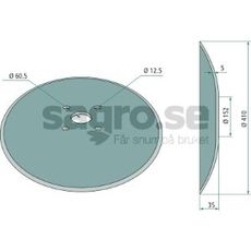 Tallrik slt 410x5mm 4 fsthl