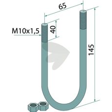 U-Bult M10 X 1,5 Mm