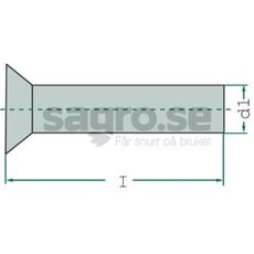 Frsnkta nitar 6x42, ca. 50 styck, 657271, AC657271