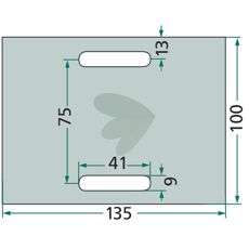 Avskraparplatta 100X135mm 1164528390