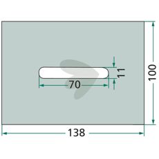 Avskraparplatta 100X138mm 1163223040