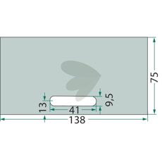 Avskraparplatta 75X138mm 1164528380