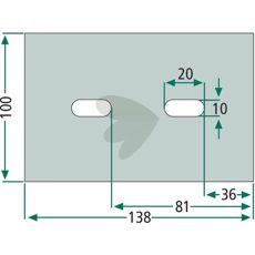 Avskraparplatta 100X138mm 1.1606.4078.0