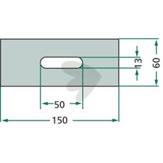 Avskraparplatta 60X150mm 00067729