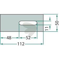 Avskraparplatta Sicma med flera 50X112mm