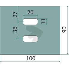 Avskraparplatta Pttinger, Sicma med flera 80X100mm