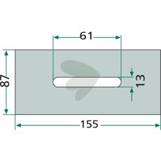 Avskrapare av plast Kverneland, m.fl. Tjocklek 10mm