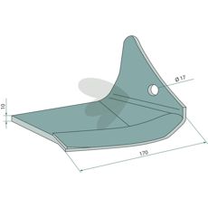 Vingskr hger 170mm hl 17mm 009762500301