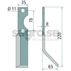 Rotorkniv Simon, hjd 220mm
