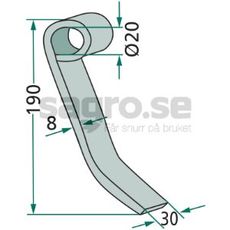 Slaga 190X30mm Kverneland 