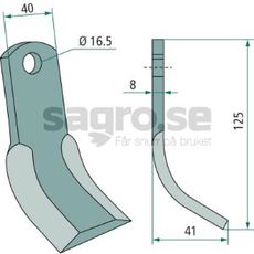 Y-slaga Nobili 40X125mm, hl 16,5mm