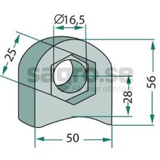 Fste 56X50X25X16, 5