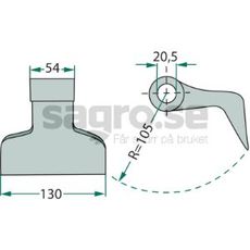 Hammarslaga 20,5 mm 945000661