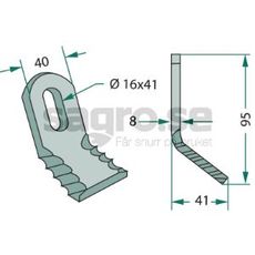 Y-slaga Rousseau,Noremat hl 16X41mm