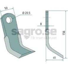 Y-slaga Hymach hl 20,5mm