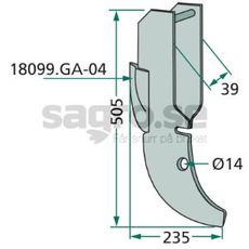 Sskr Gaspardo m.fl. 39X505mm hl 14mm