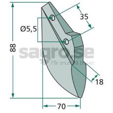 Sskr Lemken (Hassia) m.fl. 88mm hl 5,5mm