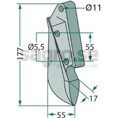 Sskr Lemken (Hassia) m.fl. 177mm hl 5,5mm