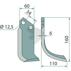 Frskniv Hger - Hol1540/215