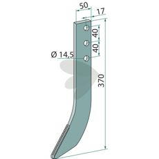 Frskrok Hrdmetallbelggning 370x50x14, 5