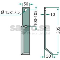Rotorkniv Simon, hjd 305mm