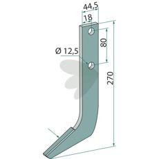 Frskrok med hrdmetallplatta 270x44, 5x12, 5