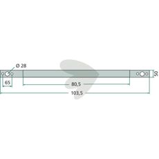 Motskr fr grs John Deere med flera 103,5mm AZ53905