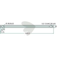 Motskr fr grs John Deere mfl. AZ103105 1035,5mm