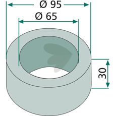 Avstndsstycke 95X35mm Material GG 20