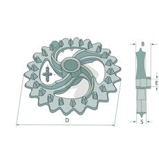 Crosskillring D (mm) 480 S (mm) 86 18101