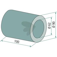 Avstndsstycke 90X100mm GGG 50