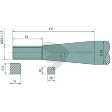 Balspjut konisk mutter Stoll - JF,Kongskilde M20X1,5