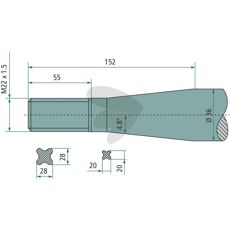 Balspjut konisk mutter Hydrac M22X1,5 - 55398