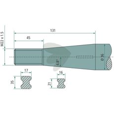 Balspjut konisk mutter Weidemann,Schffer, M22X1.5