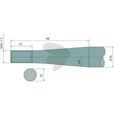 Balspjut konisk mutter Stoll - JF M28X1,5