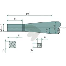 Balspjut konisk mutter Kverneland M20X1,5 