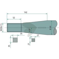 Balspjut konisk mutter Weidemann,Stoll M28X1,5 - 54429