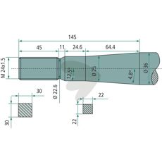 Balspjut konisk mutter Redrock,Kverneland, M24X1,5