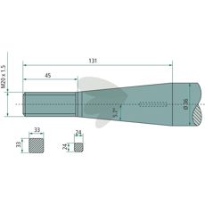 Balspjut konisk mutter Kverneland M20X1,5 - 53434