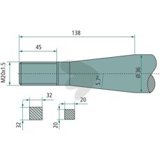 Balspjut konisk mutter Kverneland M20X1,5 - 181013