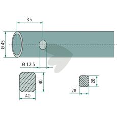 Balspjut Lngd 1100mm Form Rak Mailleux 181125