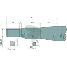 Balspjut konisk mutter Stoll - JF M20X1,5 - 55512