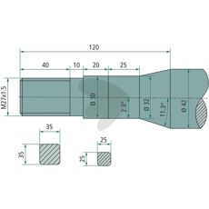 Balspjut konisk mutter Frost M27X1,5 - 55331